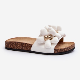 Ženske japanke s ukrasima, bijele bunlije bijela 1