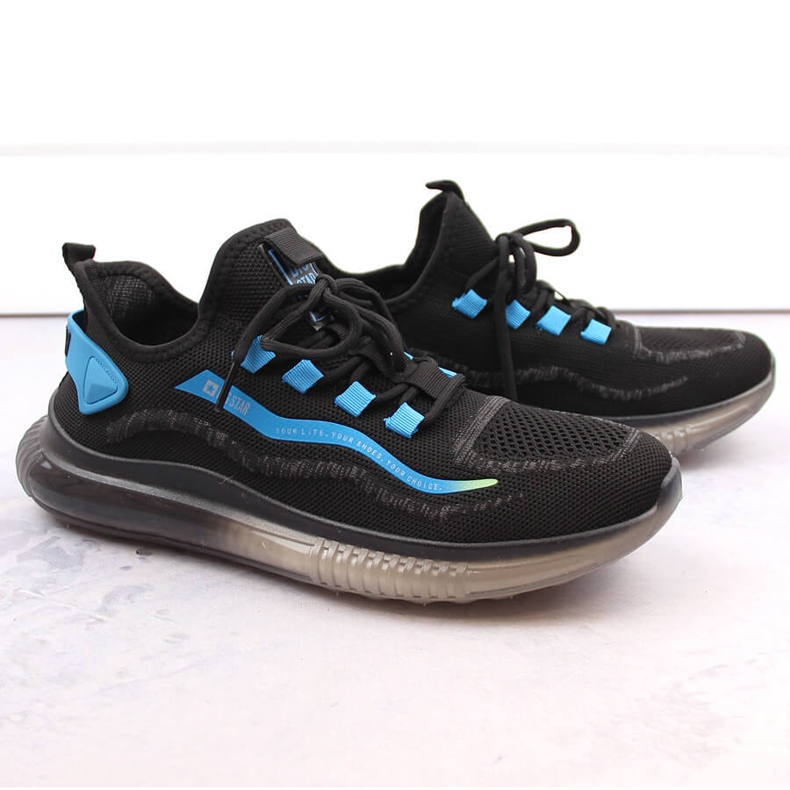 Muške crne sportske cipele Big Star NN174450 crna 1