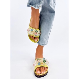 Japanke od pluta s Maliv Green kamenčićima zelena 1