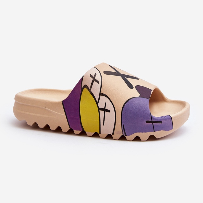 Gumene japanke s tamnobež uzorkom čudovišta 1