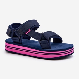 Ženske sandale s platformom Lee Cooper LCW-24-05-2754L tamnoplave plava 1