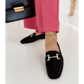 Fabrizia crne baršunaste mokasine sa kamenčićima crno 1