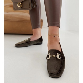 Fabrizia zelene baršunaste mokasine sa kamenčićima zelena 1