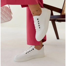 Sandrine bijele tenisice od eko kože bijela 2