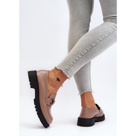 Vinceza Ženske mokasine od eko kože Bež Ledda 1