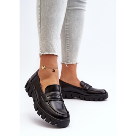 Vinceza Ženske mokasine od eko kože crne Seravise crno 2