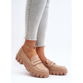 Vinceza Ženske mokasine od eko kože bež Seravisa 2