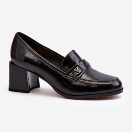 Vinceza Crne lakirane cipele na visoku petu Felicijana crno 1