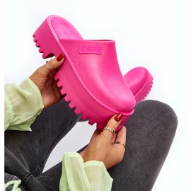 Ženske japanke na masivnom potplatu Big Star NN274019 Fuksija ružičasta 2