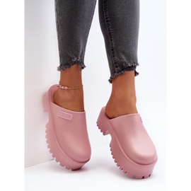 Ženske japanke na masivnom potplatu Big Star NN274020 Pink ružičasta 1