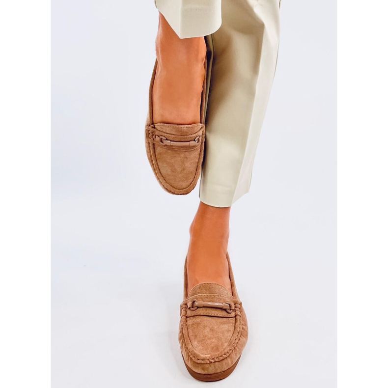 Indijske kaki natikače na klin bež 1