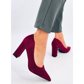 Verizon Wine cipele na štiklu crvena 2