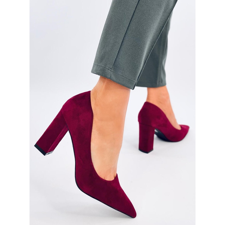 Verizon Wine cipele na štiklu crvena 2