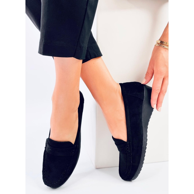 Vegar crne natikače na wedge crna 2