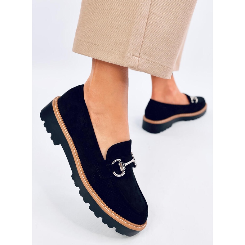 Clays Crne ženske mokasine crno 2