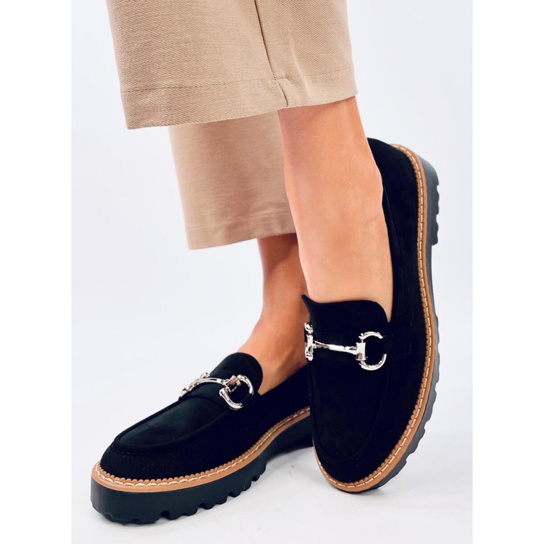 Clays Crne ženske mokasine crno 1