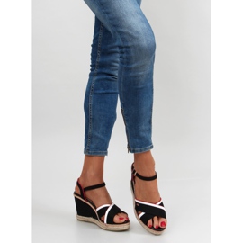 Sandale na klin Tomy 1234 crne crna 1