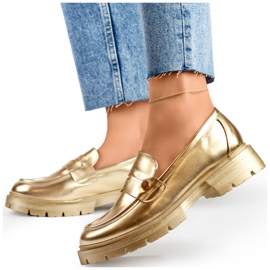Ženske zlatne cipele sa debelim potplatom zlatni 1