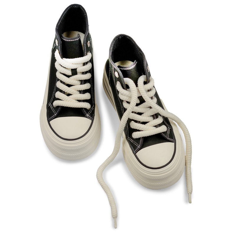 Crne tenisice s debelim đonom, ženske visoke tenisice crna 1