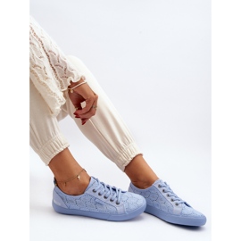 Ažur tenisice Big Star JJ274060 Plave plava 1