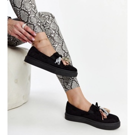 Crne cipele sa šarenim resicama iz Adaldride crna 1