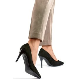 Visoke cipele na špicu od crne antilop kože crna 1