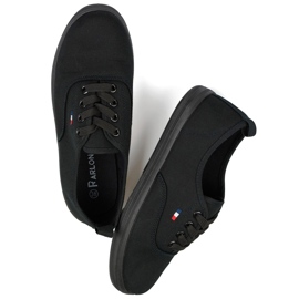 Crne tenisice sa crnim đonom, ženske tenisice crno 1