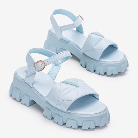 Plave sandale na platformi Ferlandi plava 1