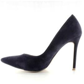 Suede cipele na 5438 Navy petu mornarsko plava 1