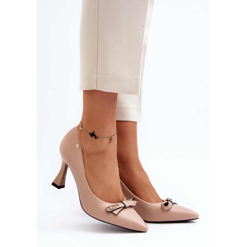 Vinceza Bež Kismetti čizme od ekološke kože 2