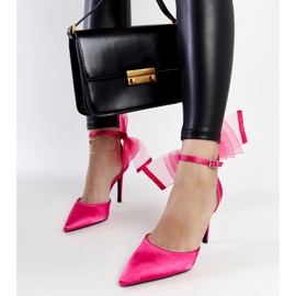 Tamnoružičaste štikle s mašnicom iz Ilayse ružičasta 1