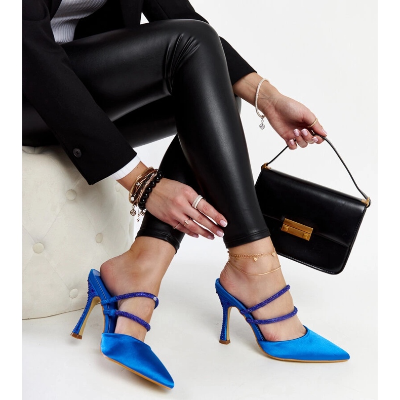 Plave Raffaelina japanke na visoku petu plava 1