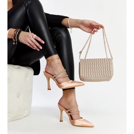 Raffaelina japanke na visoku petu bež boje 1