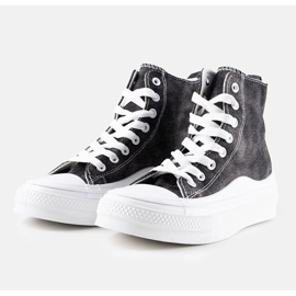 Crne Frederick tenisice s platformom crno 1