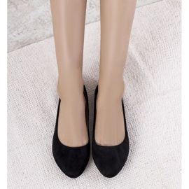 Julie black sjajne ženske balerinke crna 1