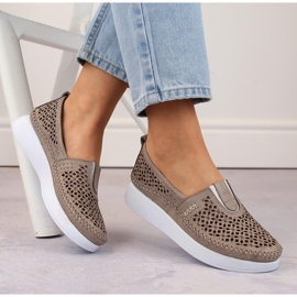 Ženske kožne natikače, bež T.Sokolski 0712 2