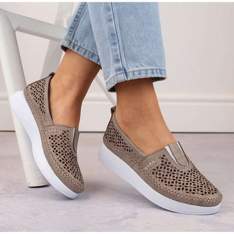 Ženske kožne natikače, bež T.Sokolski 0712 2