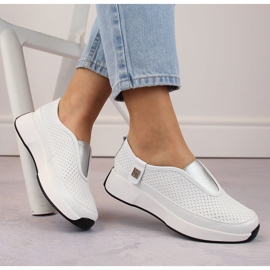 Kožne udobne ženske sportske natikače, bijele, T.Sokolski 456 bijela 2