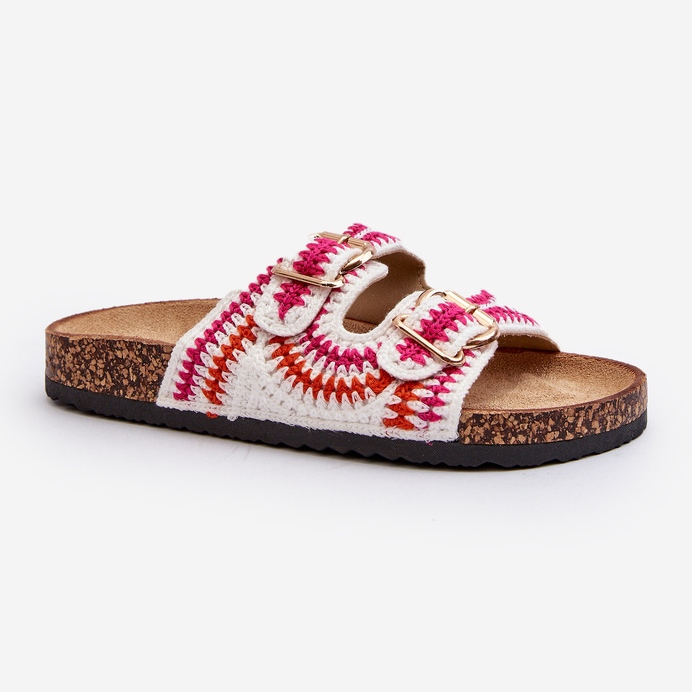 Ženske japanke s plutenim potplatom, bijela Fannea 1