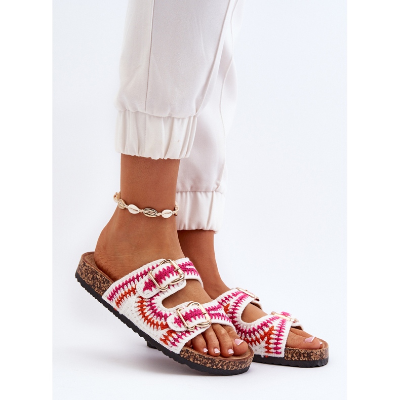 Ženske japanke s plutenim potplatom, bijela Fannea 2