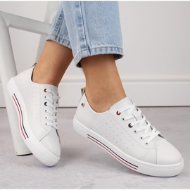 Filippo DP6029 bijele ženske kožne sportske cipele bijela 1