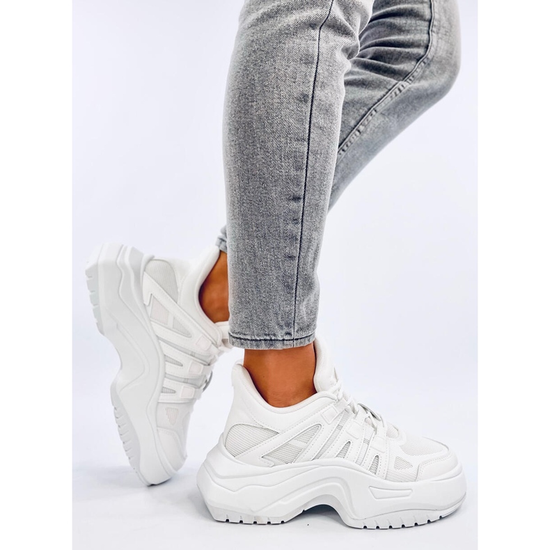 Nuthall Bijele tenisice na klin bijela 2