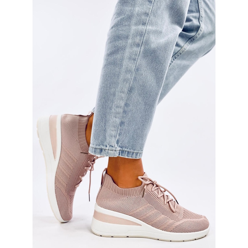 Croft Pink sportske cipele na wedge ružičasta 2