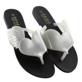 Meliski Flying heart KM116 CRNI / SREBRNI bijela 2