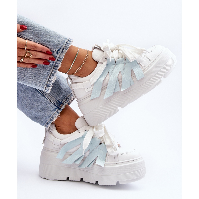 Zazoo 2F-7033 Tenisice na masivnoj platformi, plave plava 1