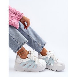 Zazoo 2F-7033 Tenisice na masivnoj platformi, plave plava 2