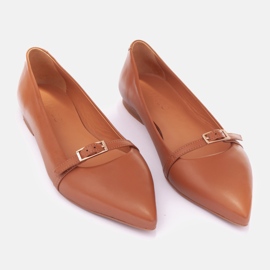 Marco Shoes Helenine balerinke smeđa 1