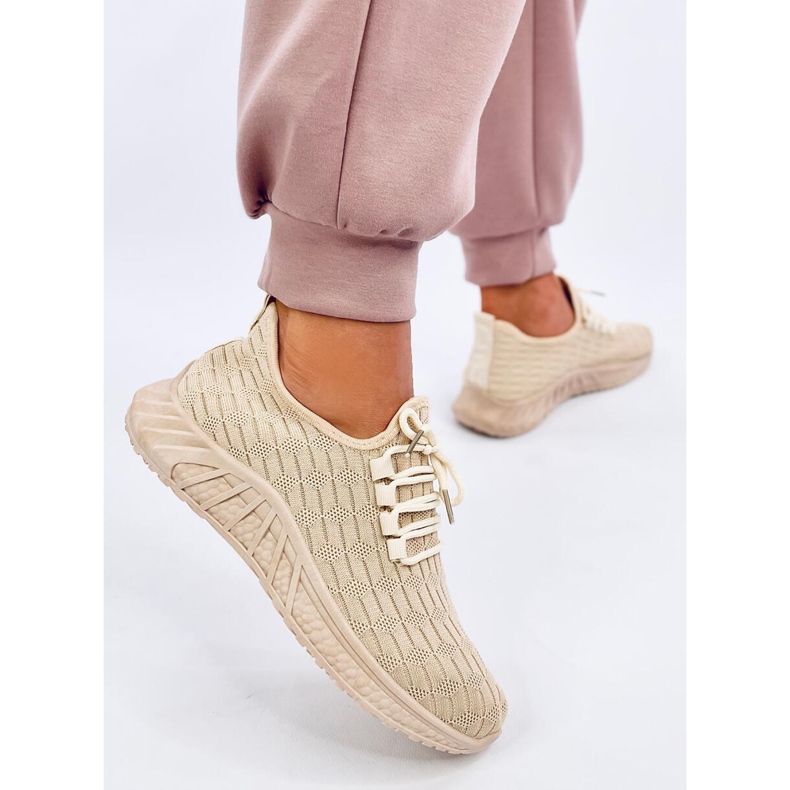 Barkes Beige sportske cipele s čarapama bež 2