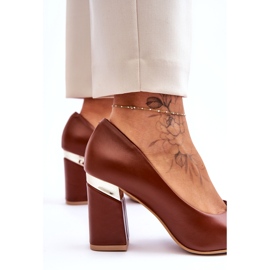 Lewski Shoes Kožne cipele Lewski 3117 smeđe smeđa 4