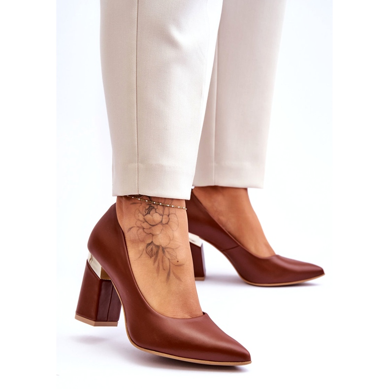 Lewski Shoes Kožne cipele Lewski 3117 smeđe smeđa 1